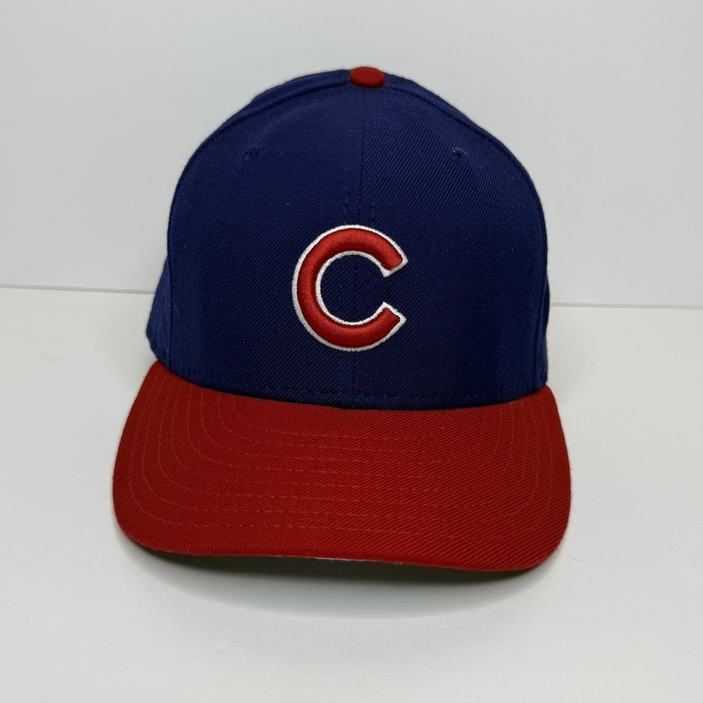 VTG‎ Chicago Cubs New Era 59Fifty 100% Wool Fitted Hat Cap Size 7 1/2 MLB